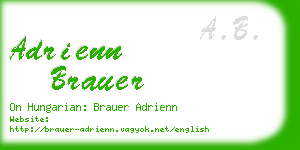 adrienn brauer business card